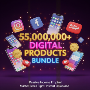 55 Million+ PLR MRR Digital Products Bundle, Ebooks, and more (Money Making Machine)