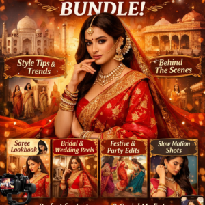 1400+ indian saree fashion reel bundle (plr & mrr rights)